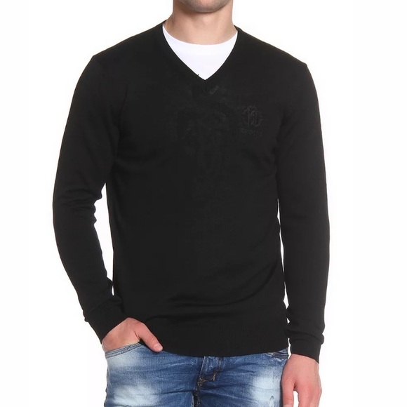 Roberto Cavalli Other - Roberto Cavalli wool Sweater Sz L made in Italy